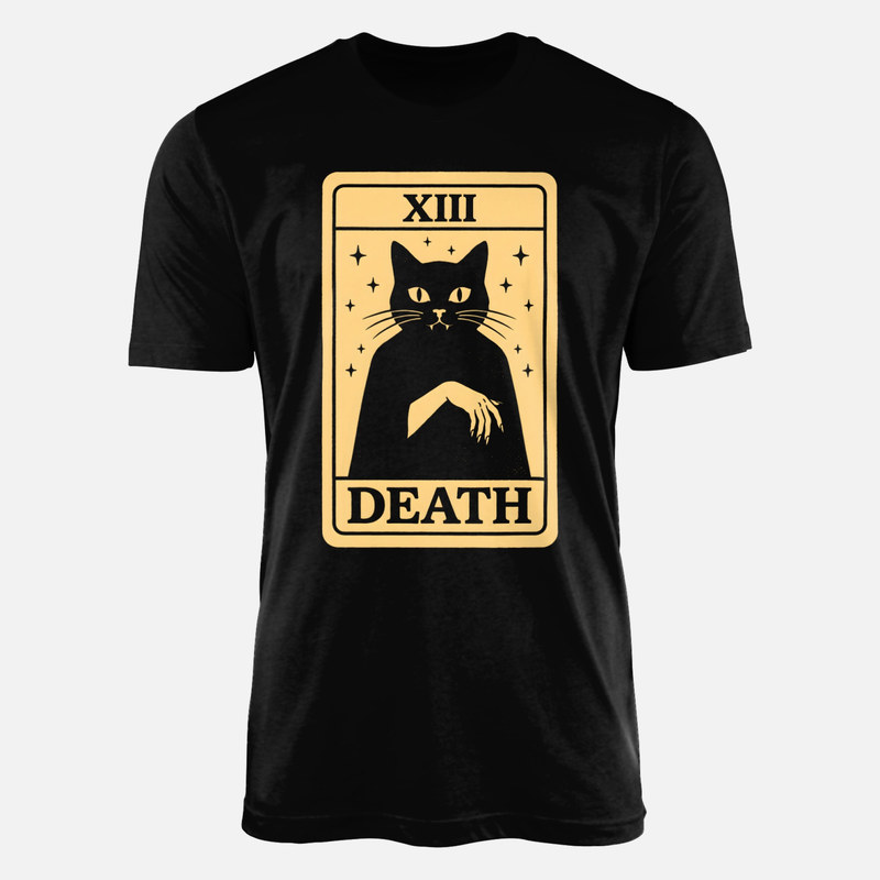 T-shirts: XIII Death Tarot Black Cat