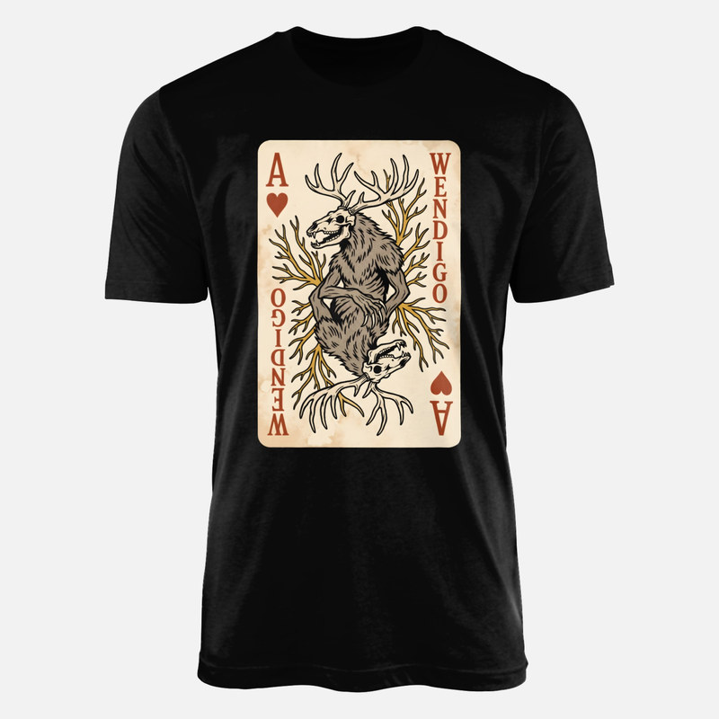 T-shirts: Wendigo Playing Card Ace of Hearts