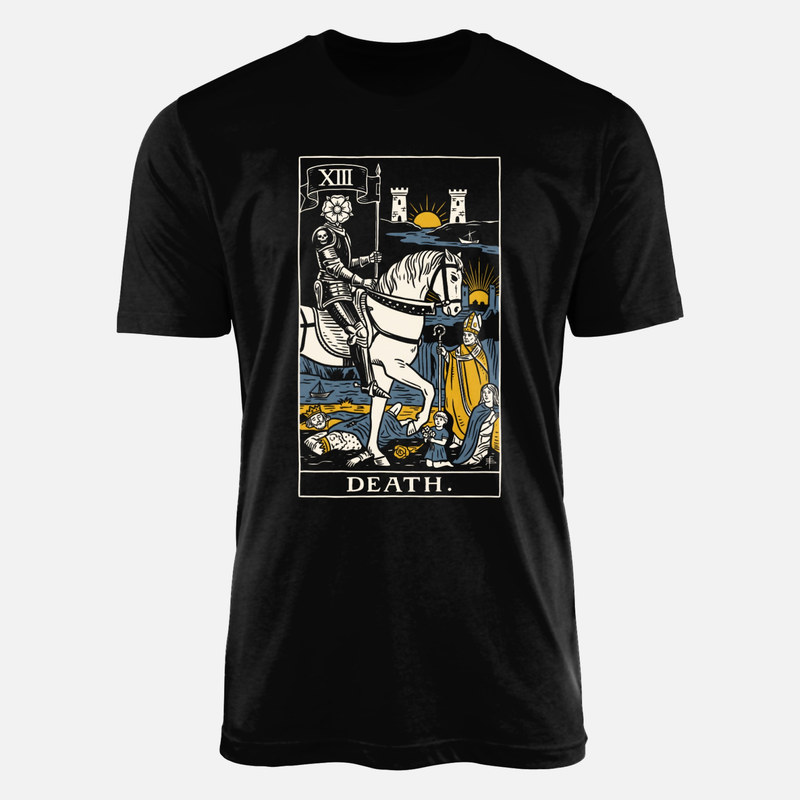 T-shirts: XIII Death Tarot Card Floral Rider