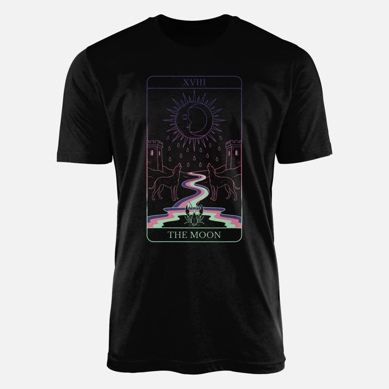 T-shirts: The Moon XVIII Tarot Card