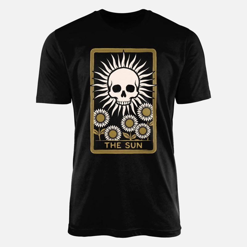 T-shirts: The Sun Skull Tarot Card