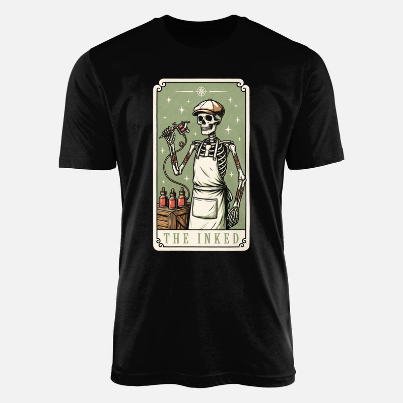 T-shirts: The Inked Tattoo Skeleton Tarot