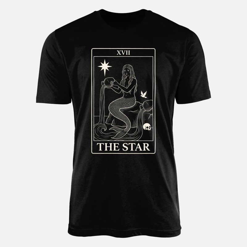 T-shirts: XVII The Star Mermaid Tarot