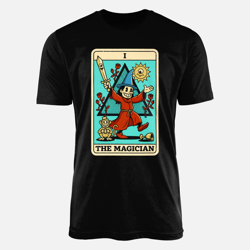 T-shirts: The Magician Vintage Cartoon Tarot
