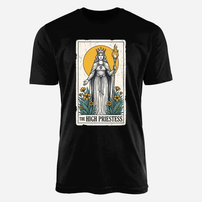T-shirts: The High Priestess Tarot Card
