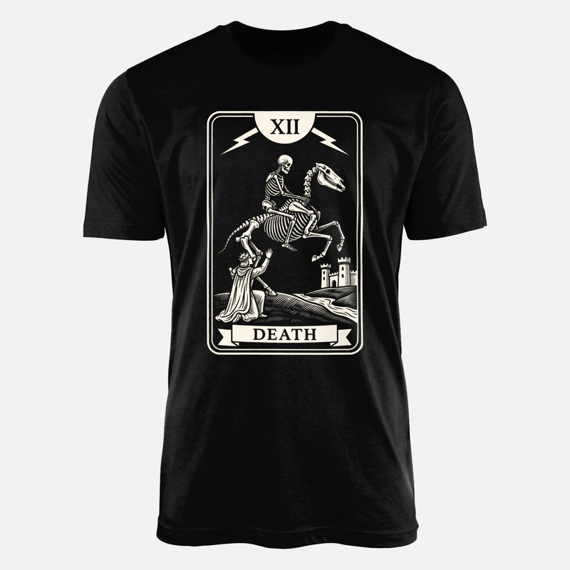 T-shirts: Death XIII Tarot Card Skeleton