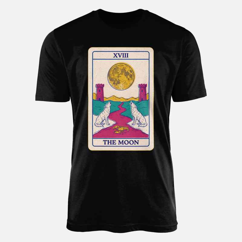 T-shirts: The Moon XVIII Tarot Card