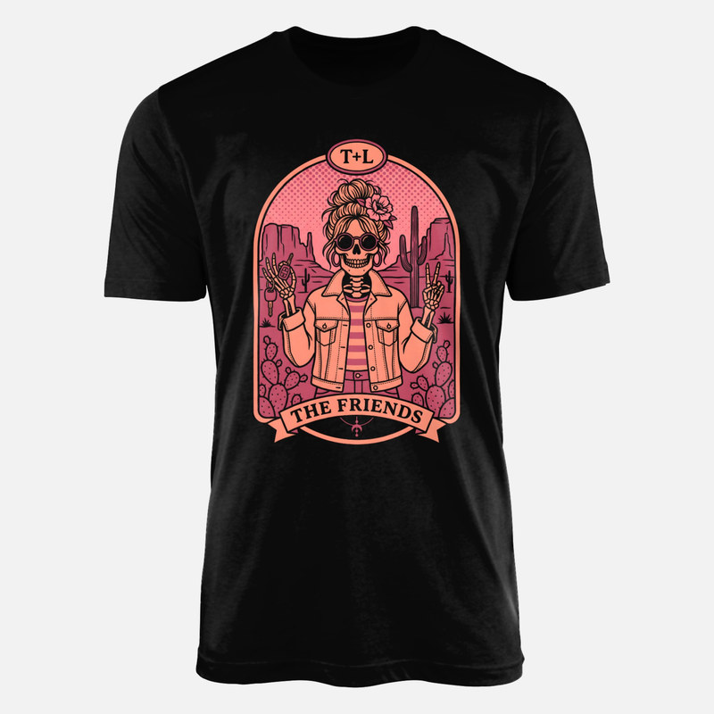 T-shirts: The Friends Desert Skeleton Tarot Card