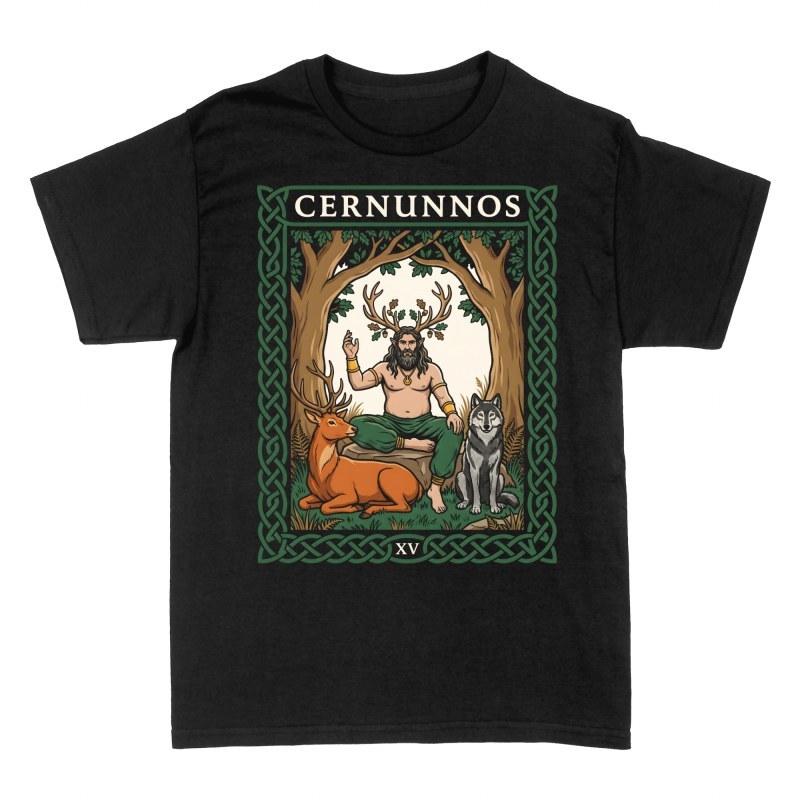 T-shirts: Cernunnos XV Celtic Tarot Card