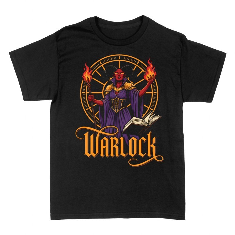T-shirts: Warlock Tiefling Witch