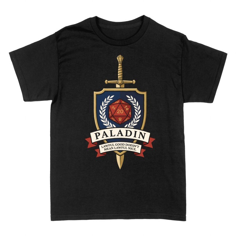 T-shirts: Paladin Lawful Good Doesn't Mean Lawful Nice