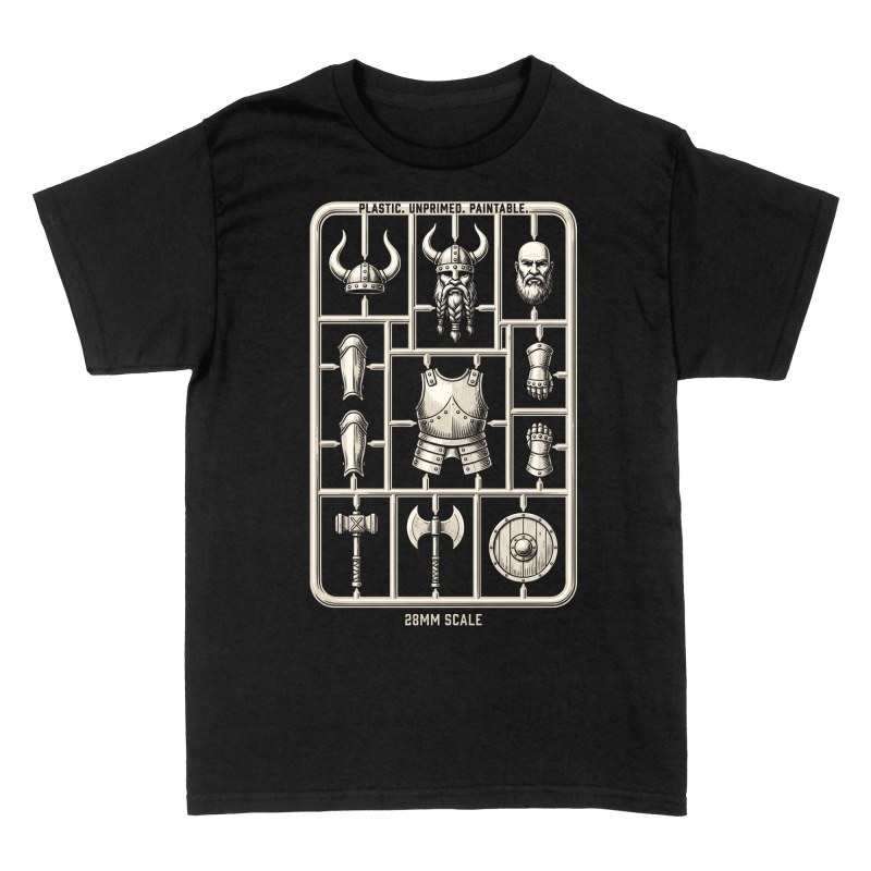 T-shirts: Plastic Unprimed 28mm Scale Viking Sprue