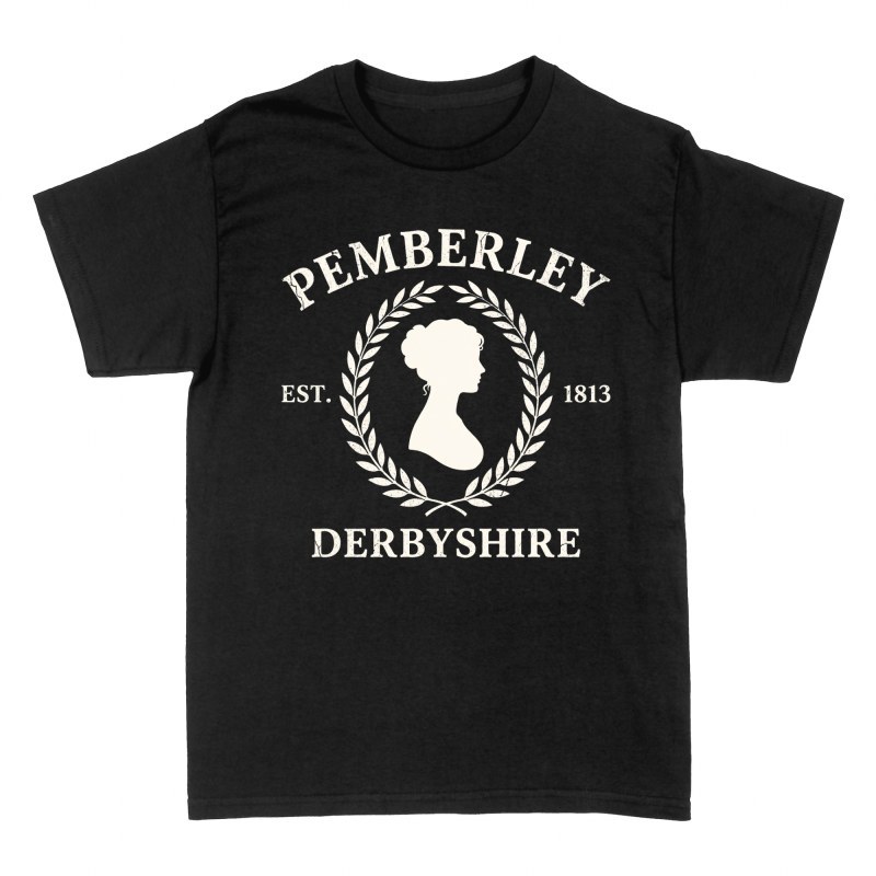 T-shirts: Pemberley Est. 1813 Derbyshire Silhouette
