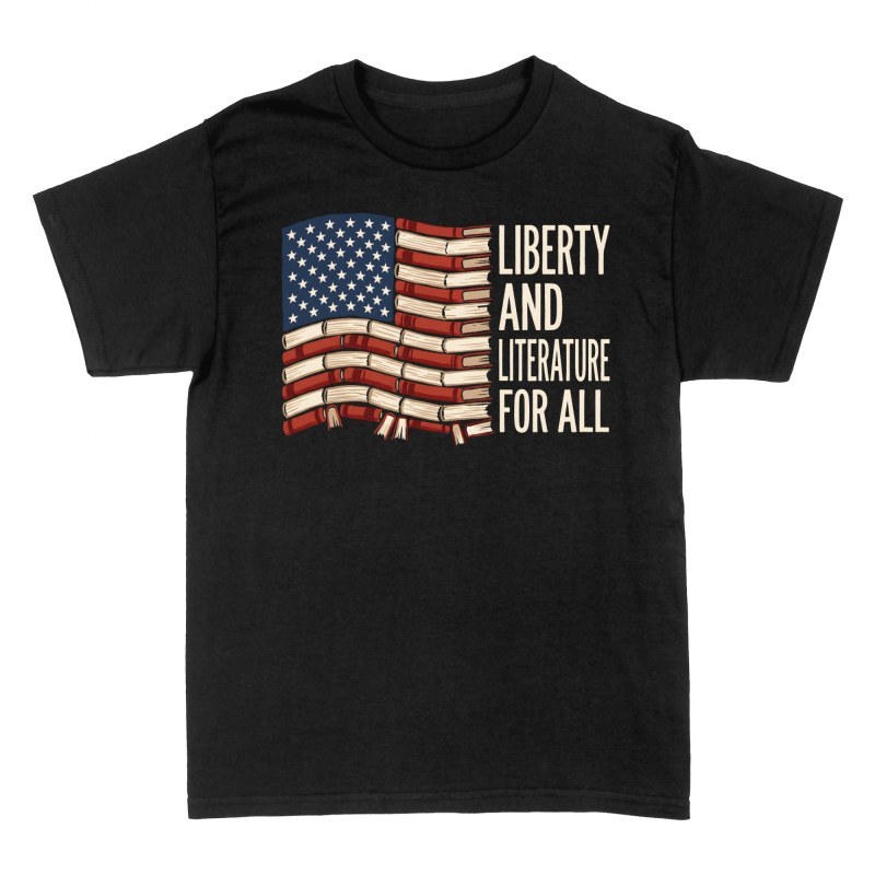 T-shirts: Liberty and Literature for All Book Flag