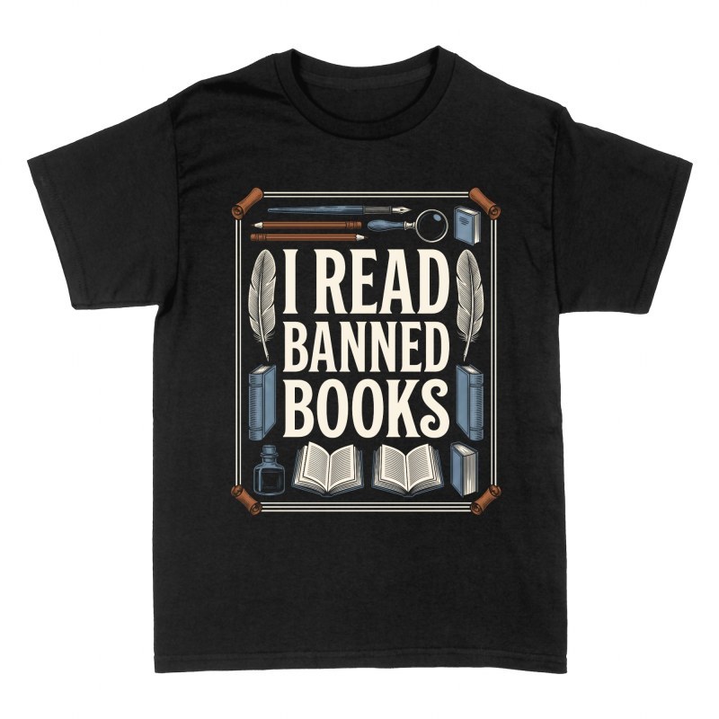 T-shirts: Vintage Book Lover Stack