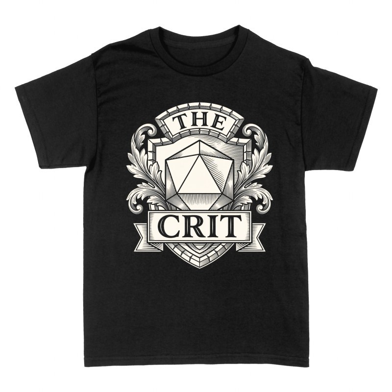 T-shirts: The Crit D20 Heraldic Crest