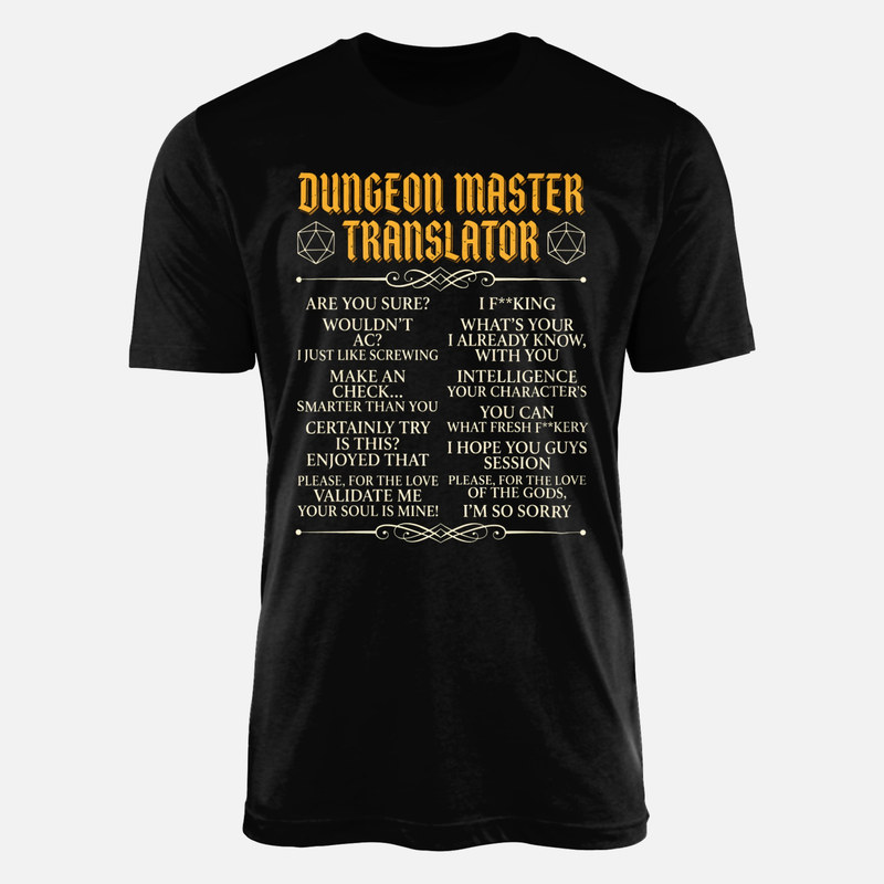 T-shirts: Dungeon Master Translator