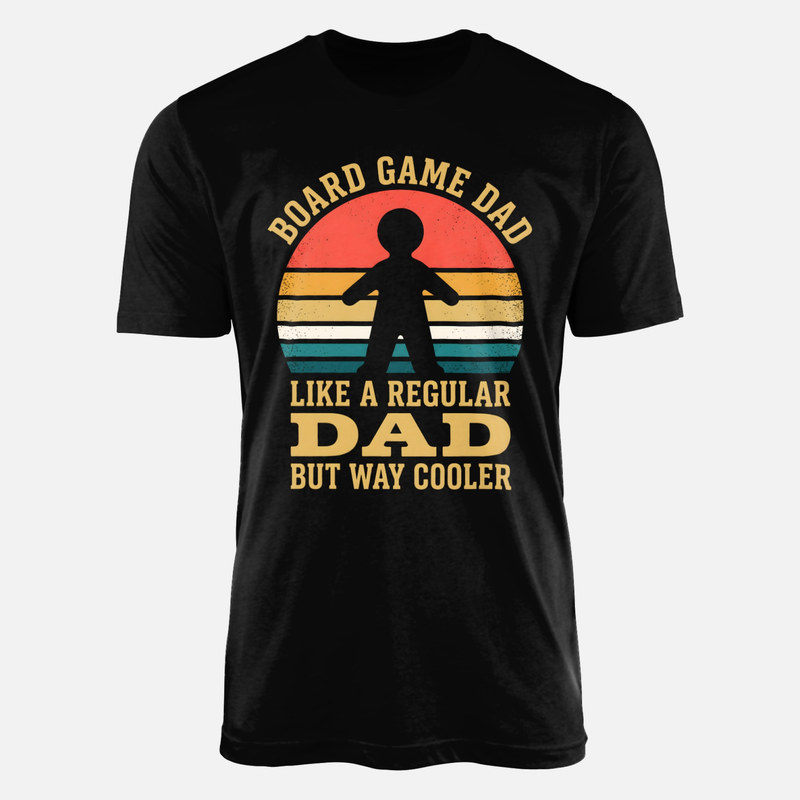 T-shirts: Board Game Dad Way Cooler Meeple Sunset