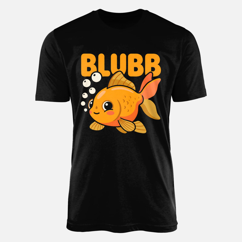 T-shirts: Cute Kawaii Goldfish Blubb