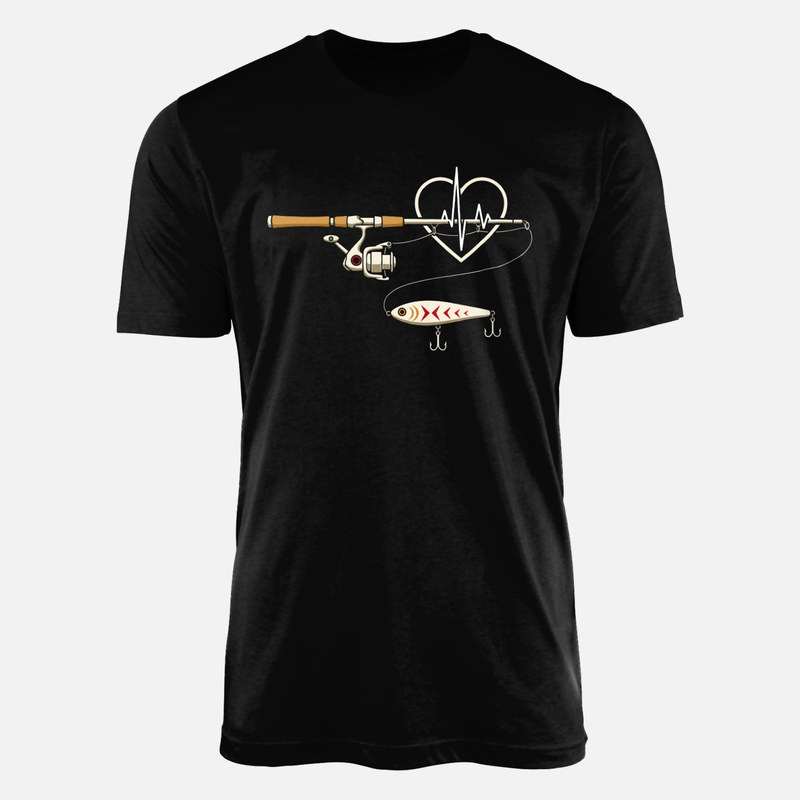 T-shirts: Fishing Rod Heartbeat