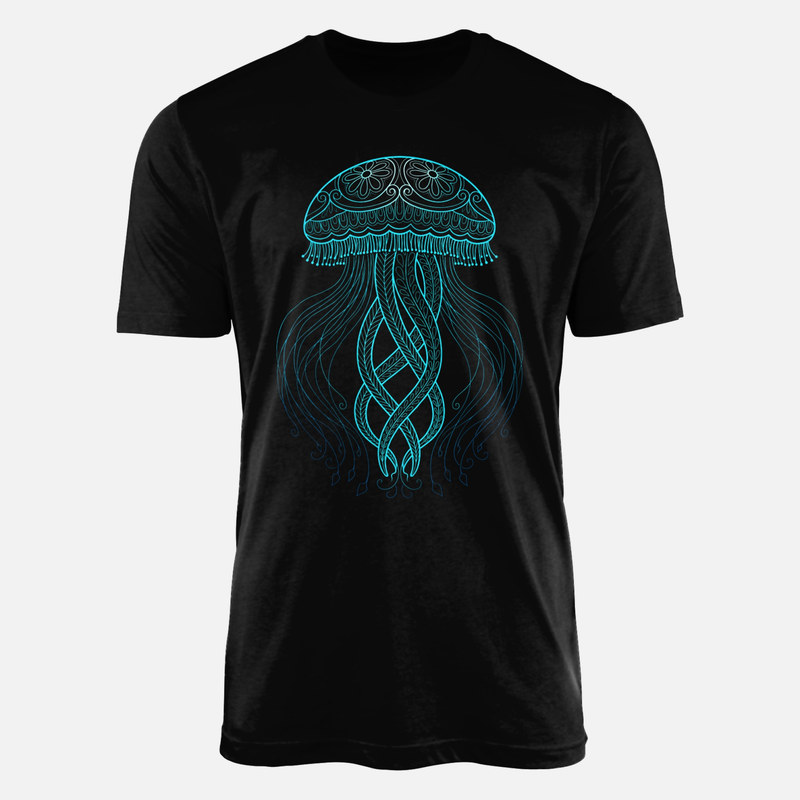 T-shirts: Ornamental Mandala Jellyfish
