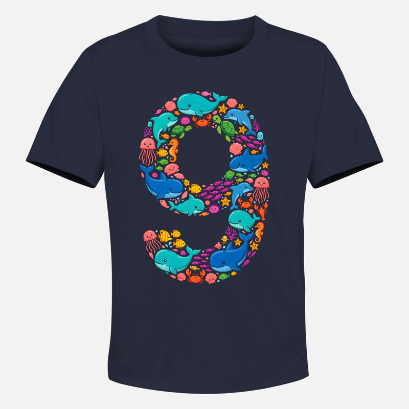 T-shirts: Number 9 Sea Animals