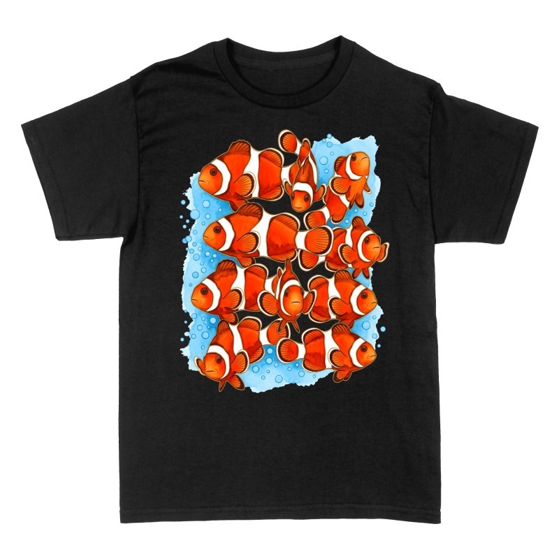 T-shirts: Watercolor Clownfish School