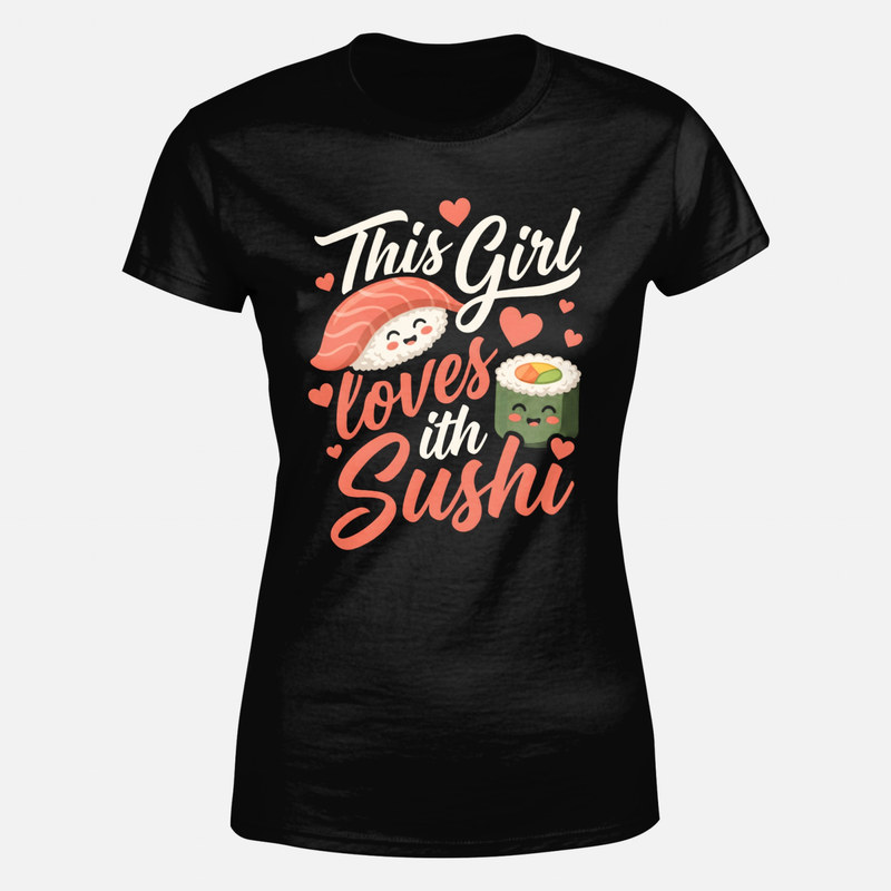T-shirts: This Girl Loves Sushi Kawaii