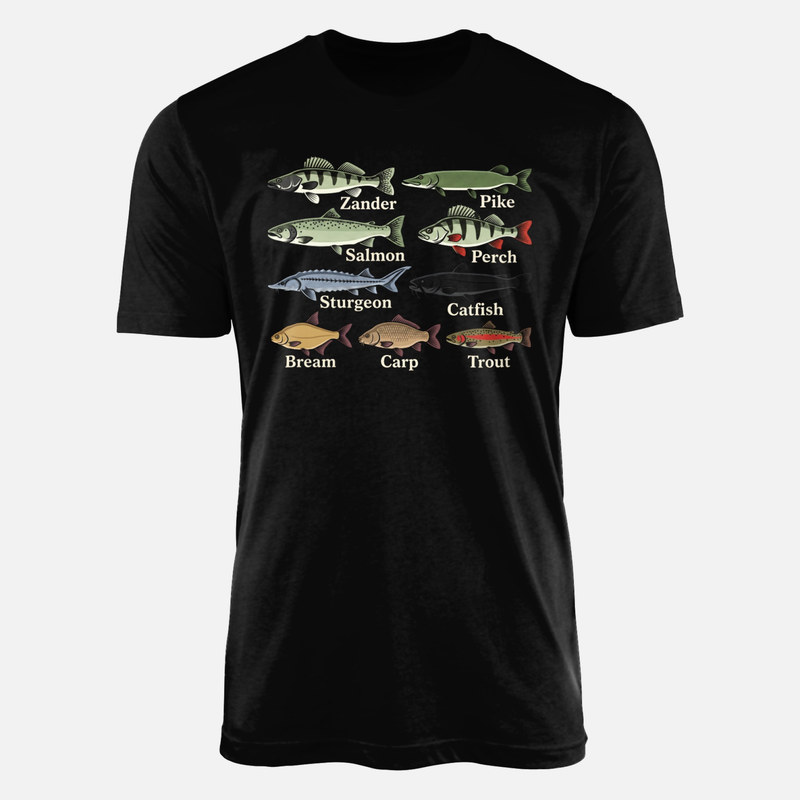T-shirts: Freshwater Fish Species Guide
