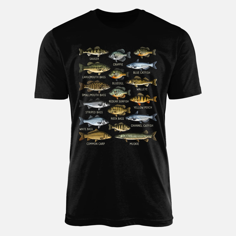 T-shirts: Freshwater Fish Species Field Guide