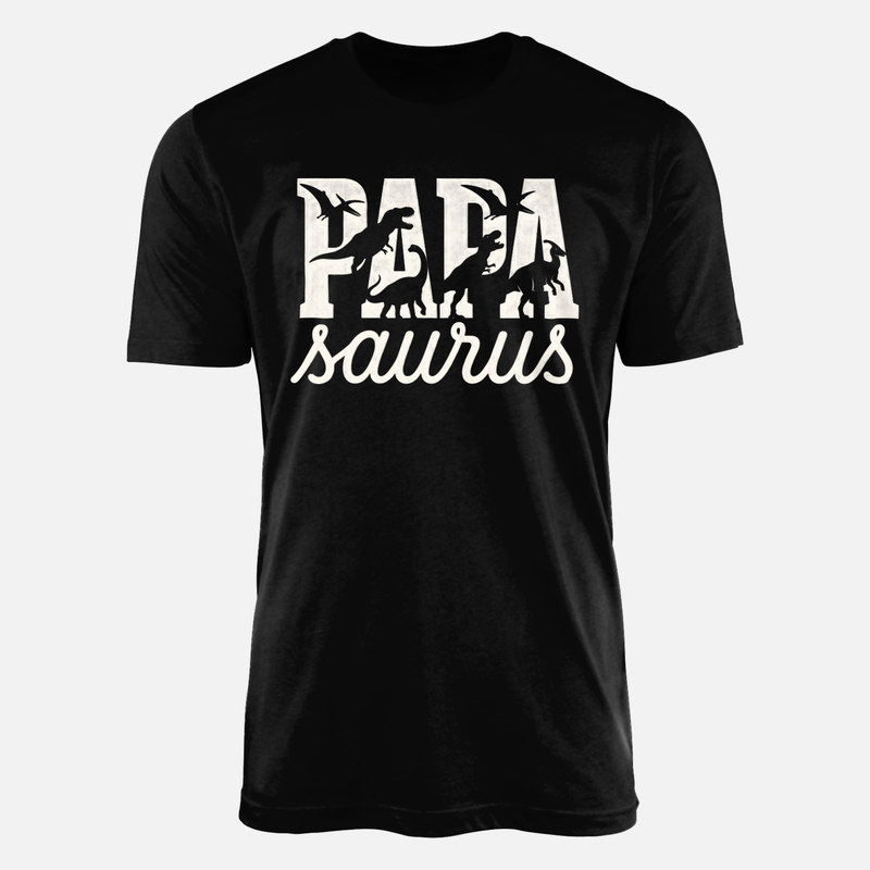 T-shirts: Papasaurus with Dinosaur Silhouettes