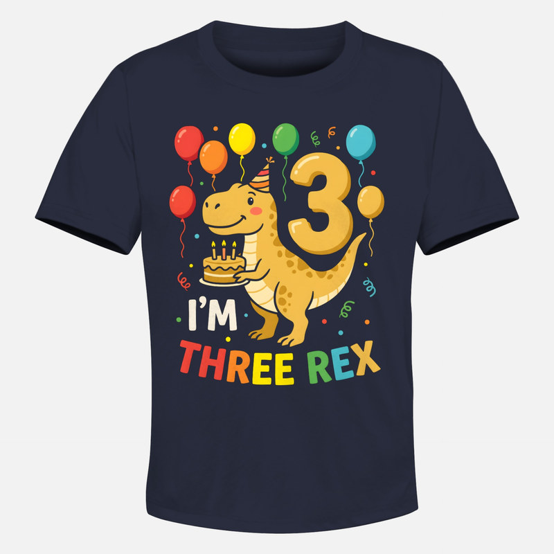 T-shirts: Three Rex 3rd Birthday Dinosaur