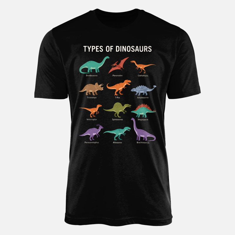 T-shirts: Types of Dinosaurs Guide