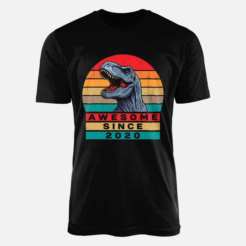 T-shirts: Awesome Since 2020 Retro T-Rex