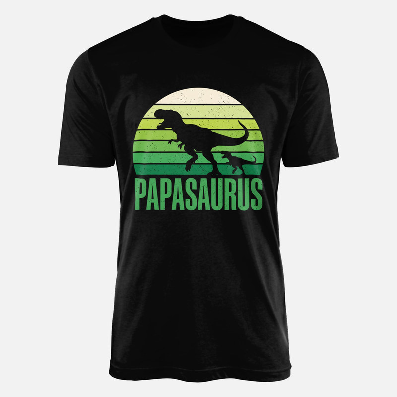T-shirts: Papasaurus Retro Sunset