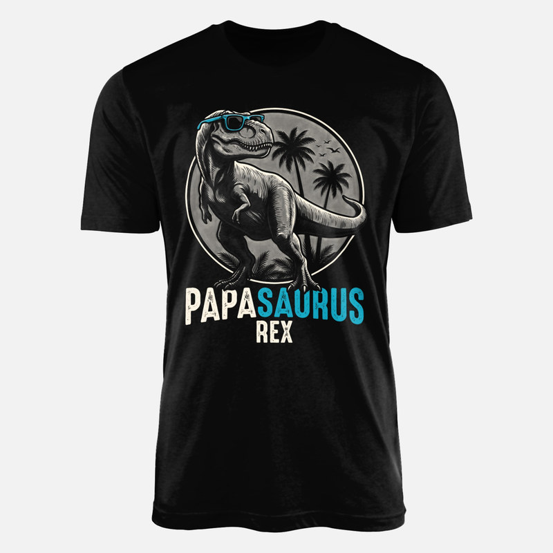 T-shirts: Papasaurus Rex with Sunglasses