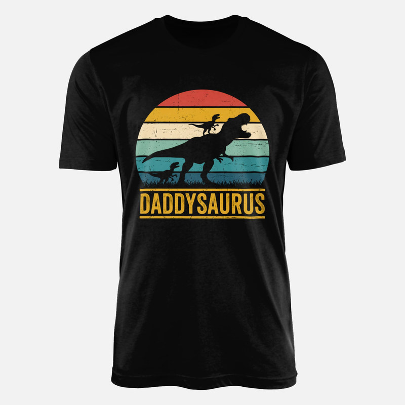 T-shirts: Daddysaurus Retro Sunset