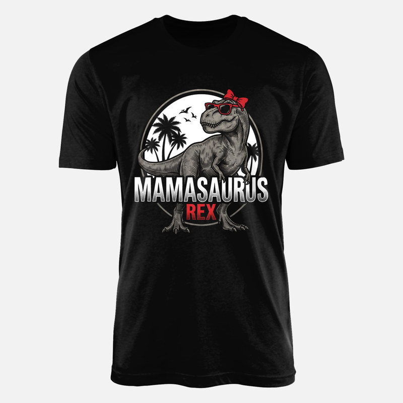 T-shirts: Mamasaurus Rex with Bow and Sunglasses