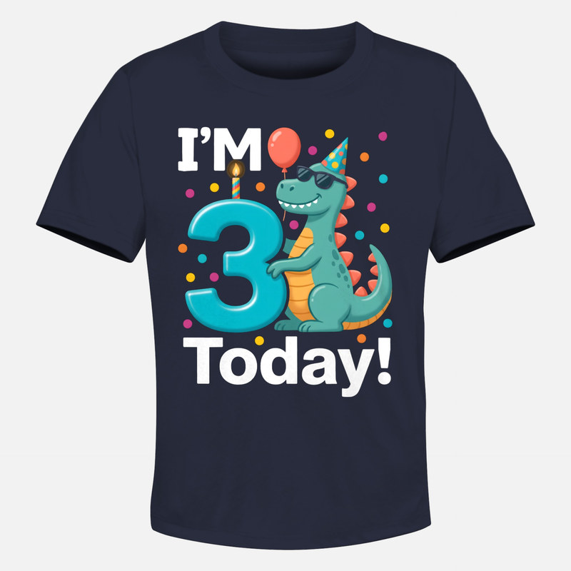 T-shirts: I'm 3 Today Dinosaur Birthday