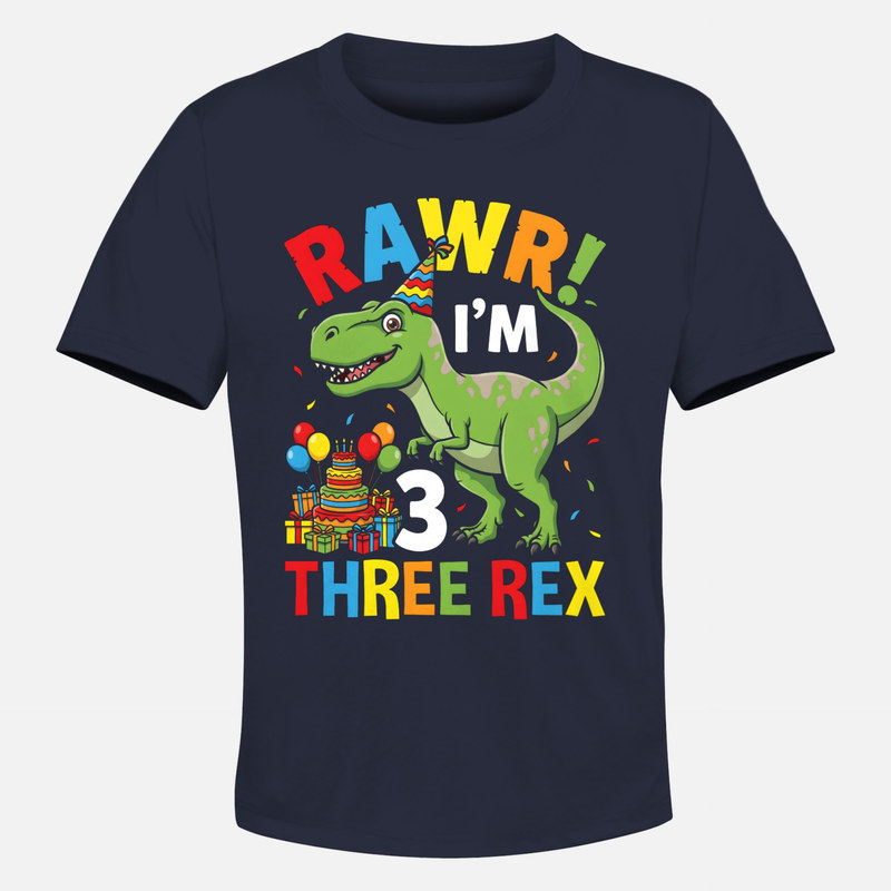 T-shirts: Rawr I'm 3 Three Rex Birthday