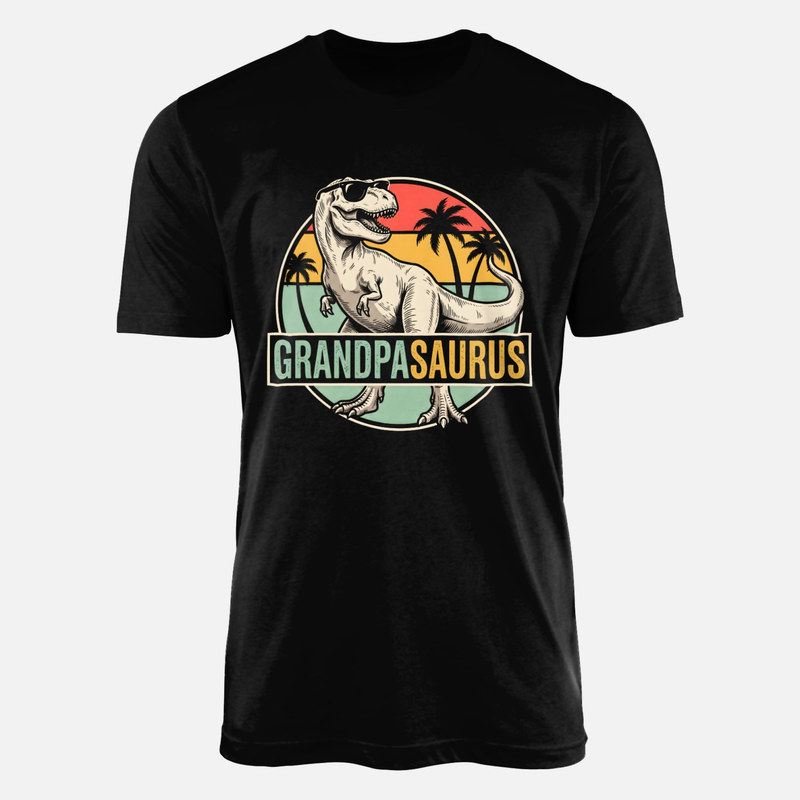 T-shirts: Grandpasaurus Retro Sunset T-Rex