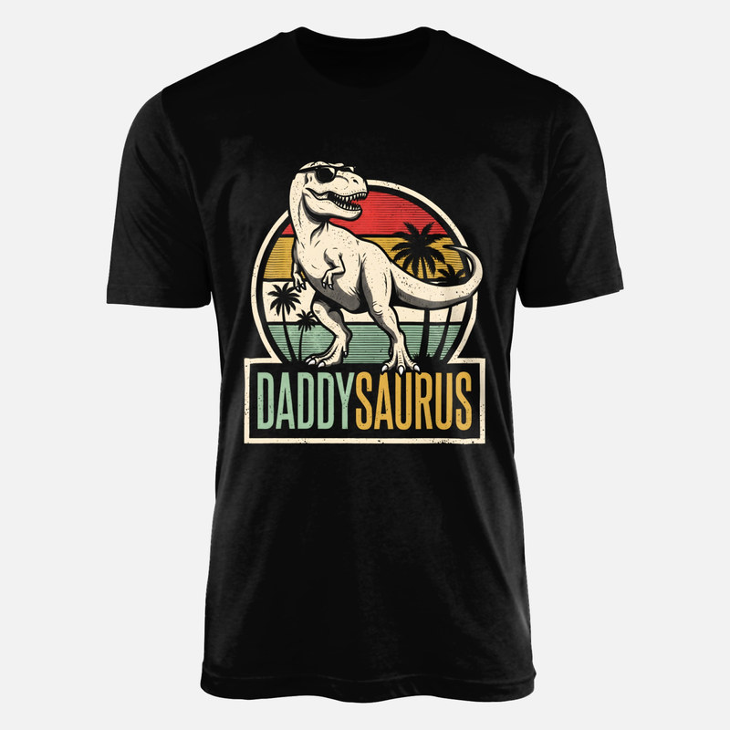 T-shirts: Daddysaurus Retro Vintage Sunset