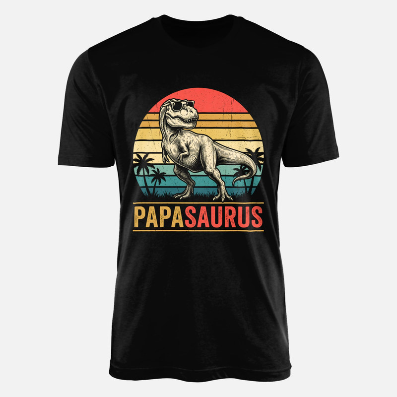 T-shirts: Papasaurus Rex Vintage Sunset