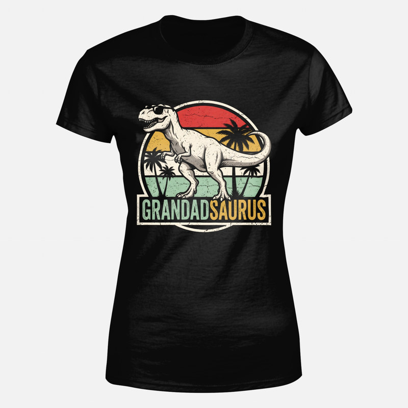 T-shirts: Grandadsaurus Retro Sunset