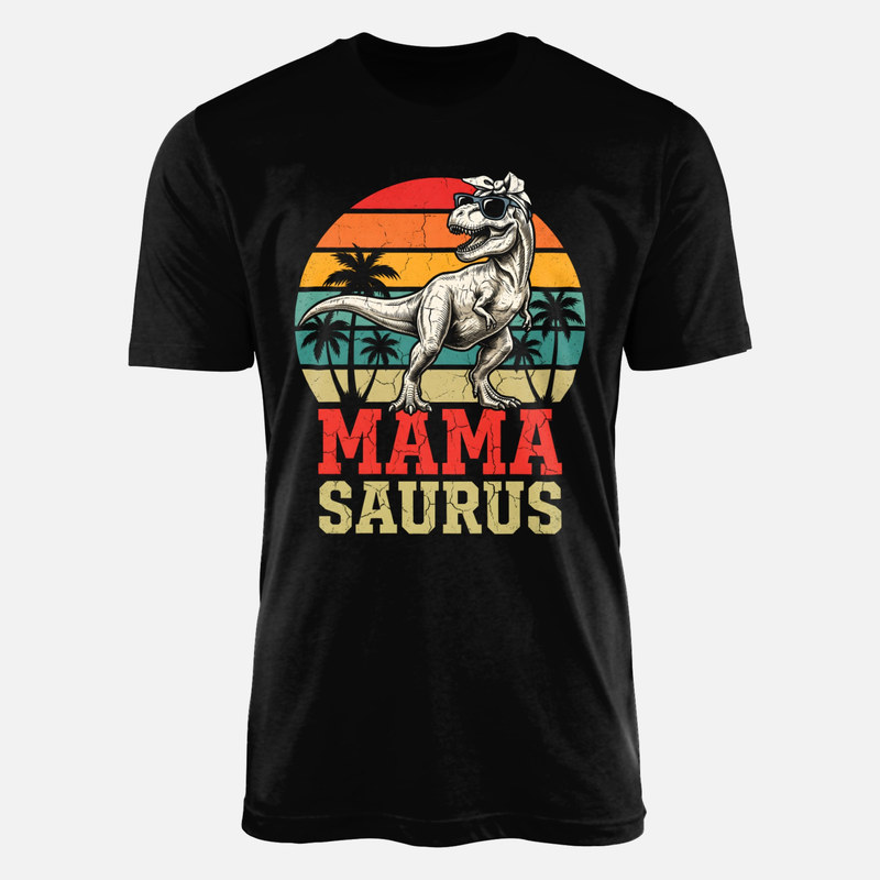 T-shirts: Mama Saurus Vintage Sunset Bandana