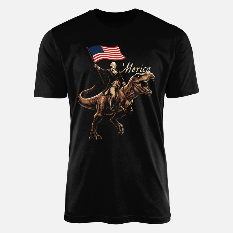 T-shirts: 'Merica Washington Riding T-Rex
