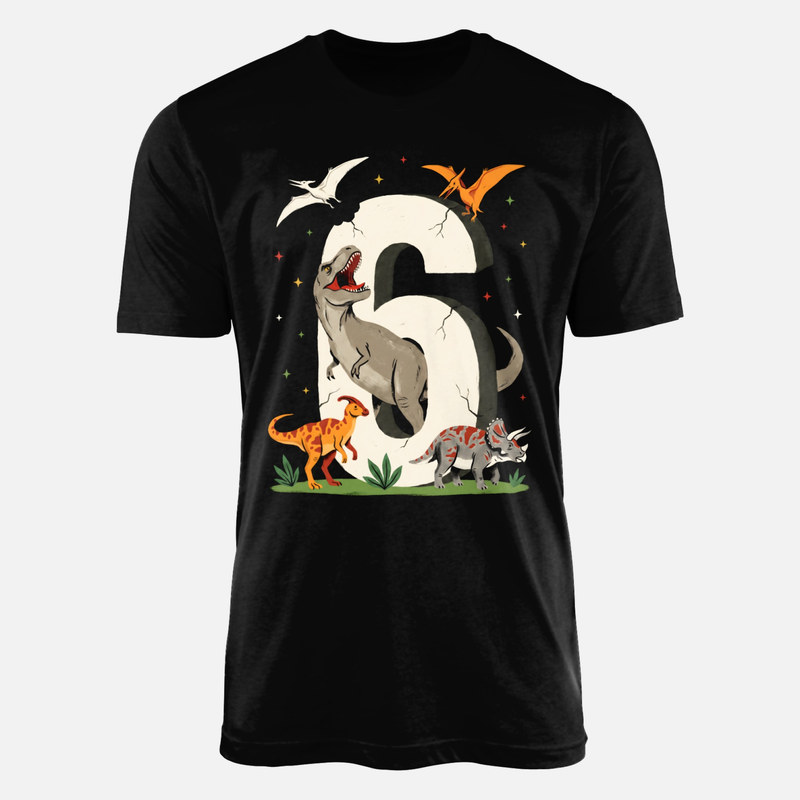 T-shirts: Number 6 with Dinosaurs