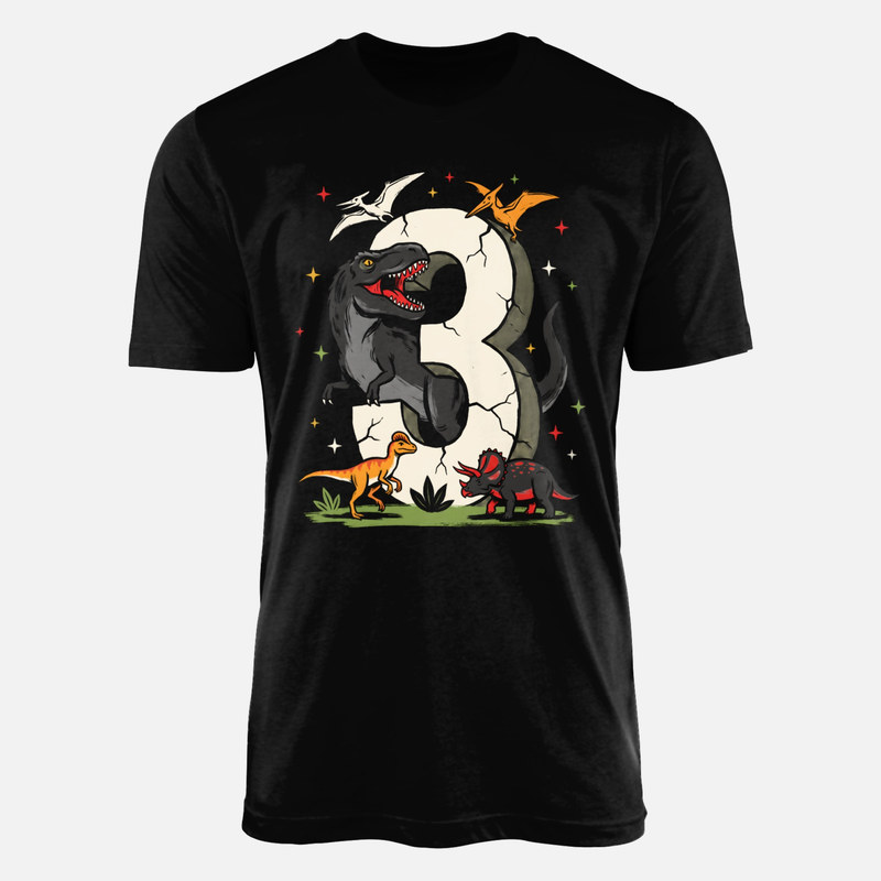 T-shirts: 3rd Birthday Dinosaurs Number 3