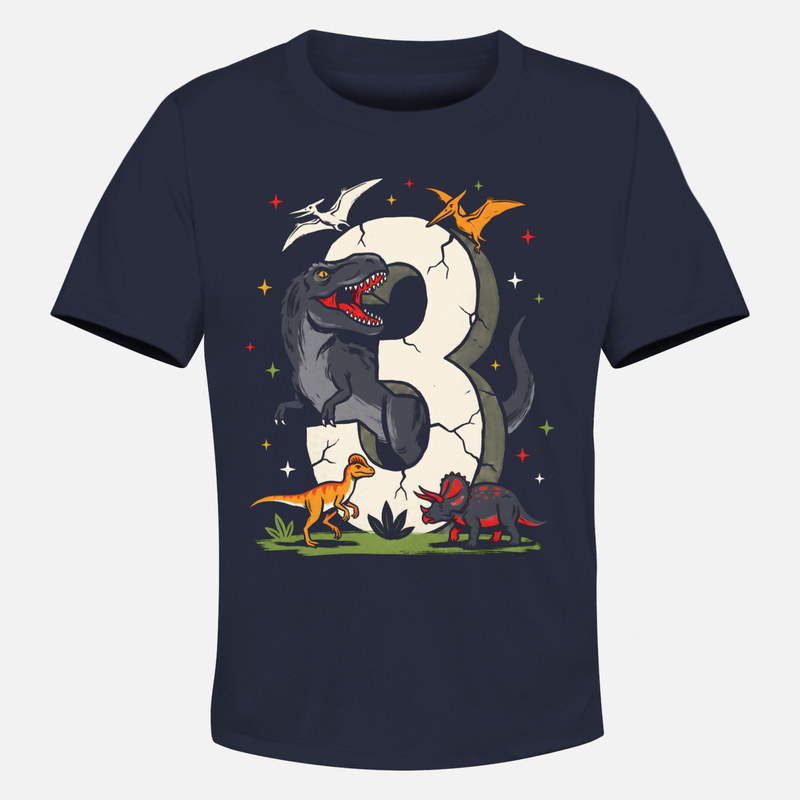 T-shirts: 3rd Birthday Dinosaurs Number 3