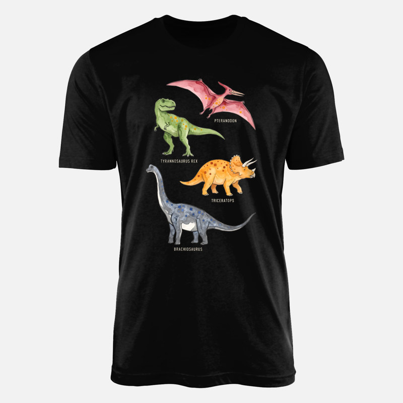 T-shirts: Watercolor Dinosaur Guide